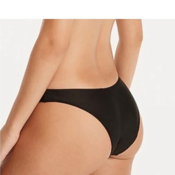 NEW J.Crew Curved waist cheeky bikini bottom BC125 Navy Blue Size S - Picture 3 of 10